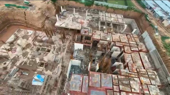 Vista Palencia RERA approved project Zirakpur, RCC column and slab construction in progress, August 2026
